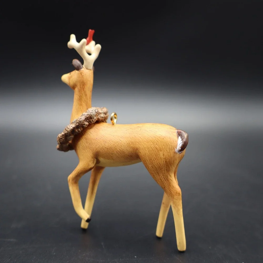 2007 Exclusive Hallmark Peaceful Animals VIP Gift Keepsake Ornament Deer & Bird